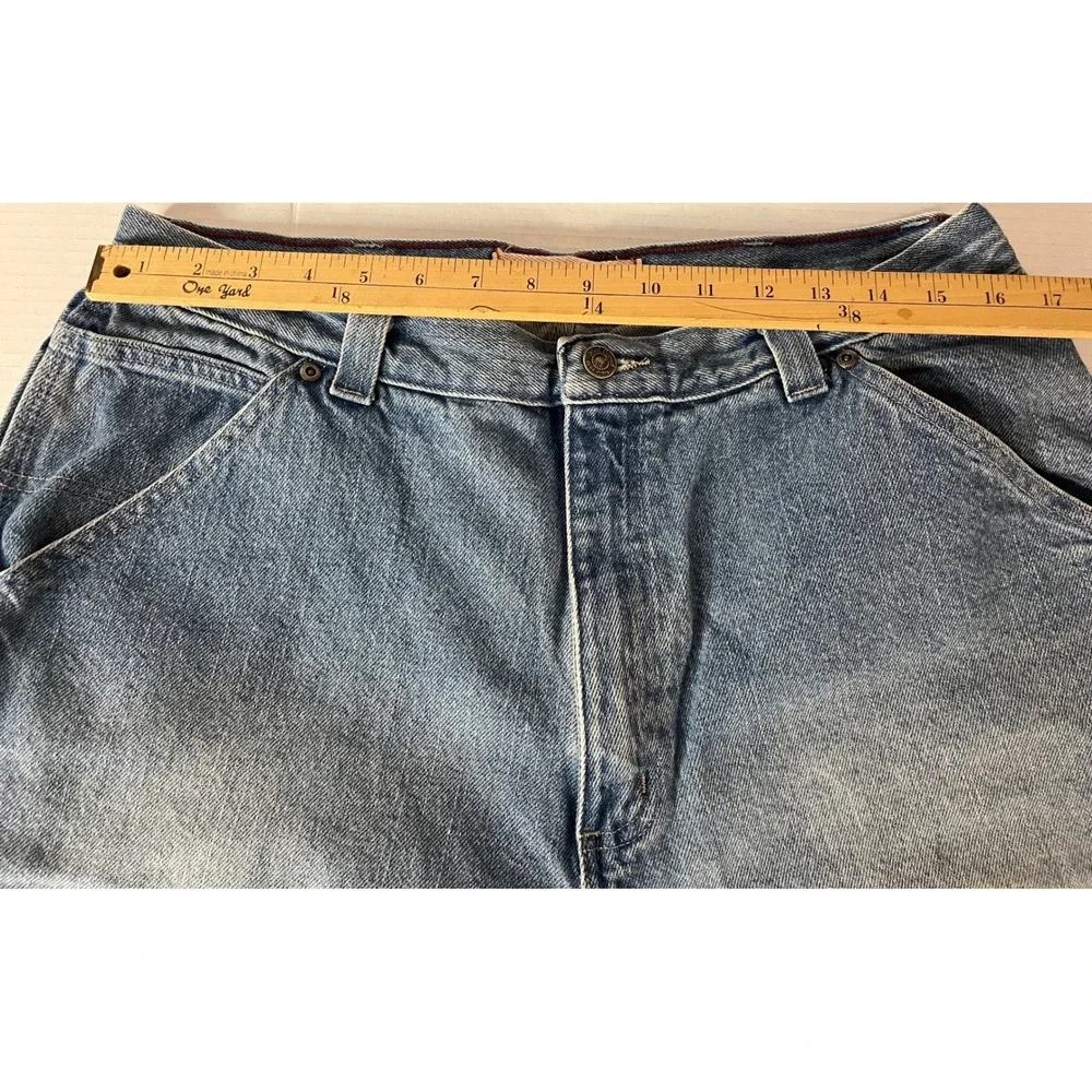 Red Camel Carpenter Denim Shorts Mens 36 Blue Light Wash Utility - Picture 3 of 6